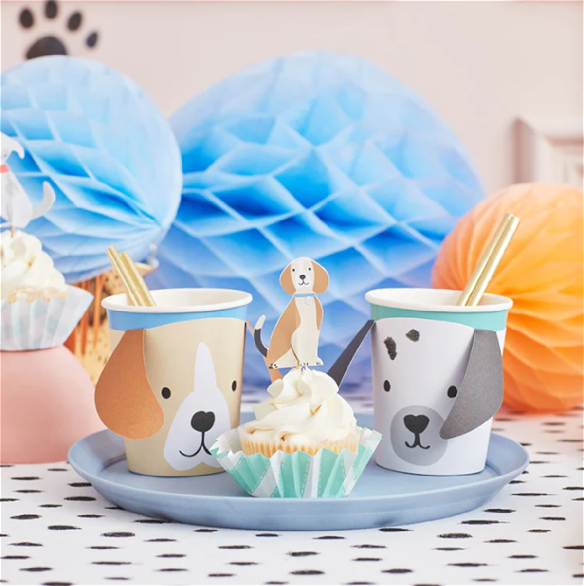 Meri Meri - Puppy Cupcake Kit - Yavru Köpek Cupcake Kit - 24'lü