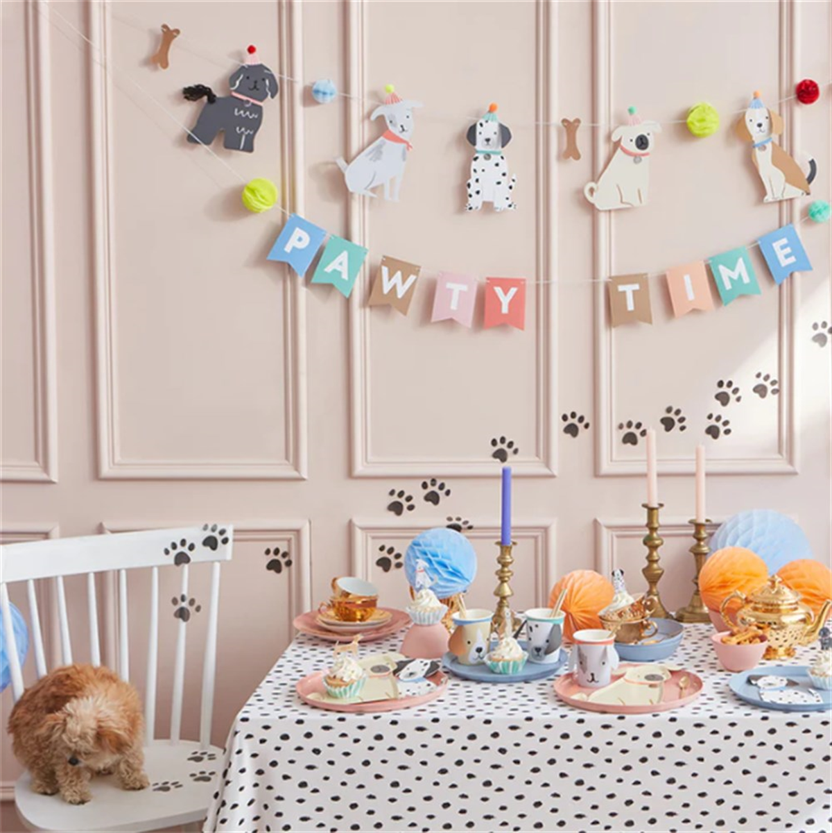 Meri Meri - Puppy Cupcake Kit - Yavru Köpek Cupcake Kit - 24'lü