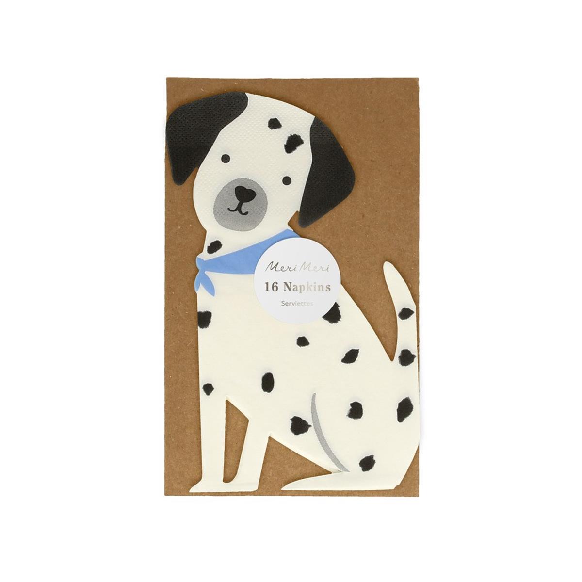 Meri Meri - Puppy Napkins - Yavur Köpek Peçeteler - 16'lı