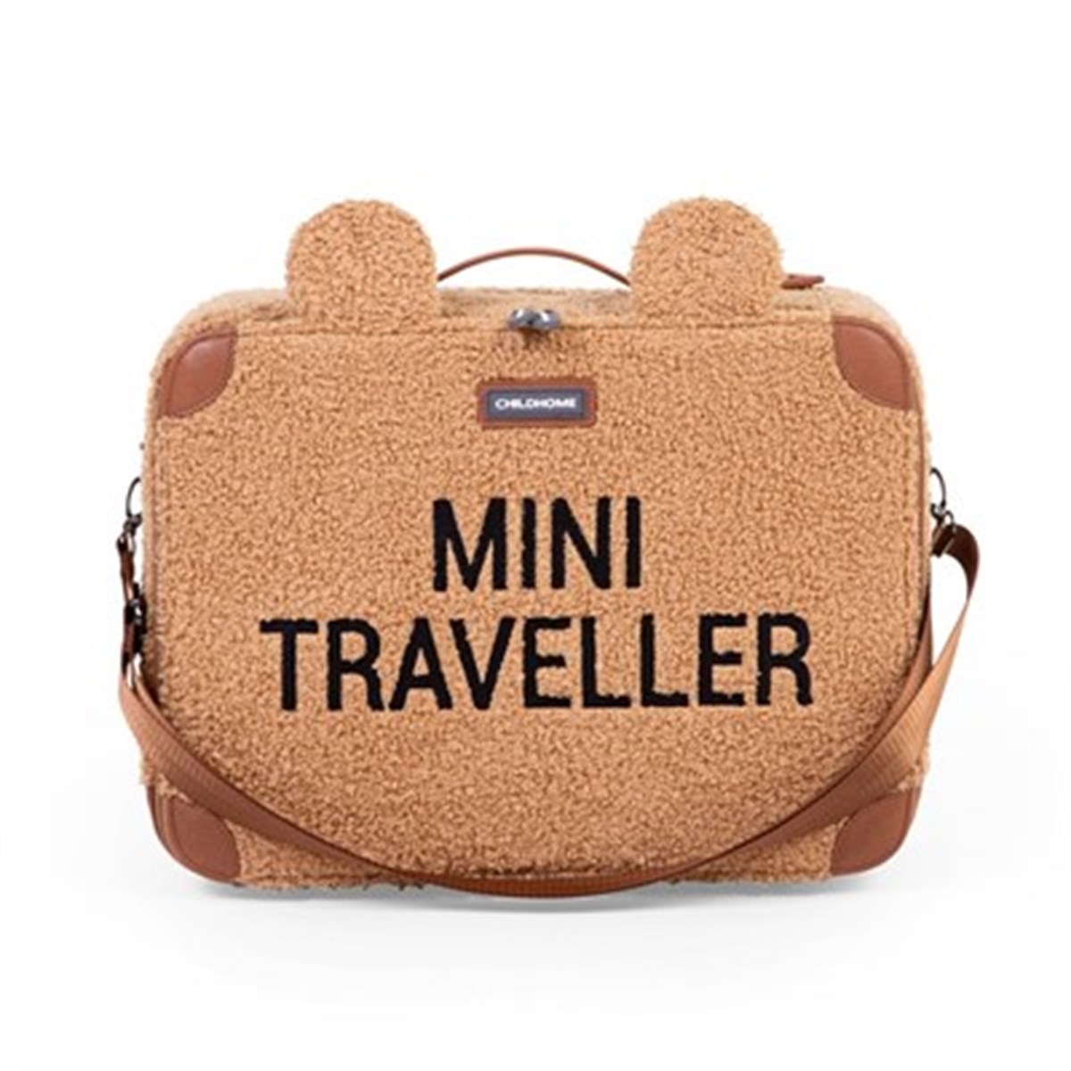 Mini Traveller Valiz Kanvas, Teddy Kahve