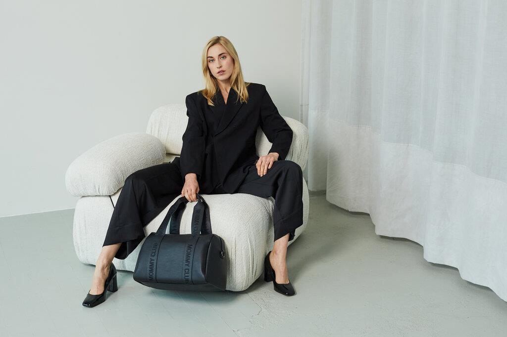 Mommy  Club Bag, Vegan Deri Siyah