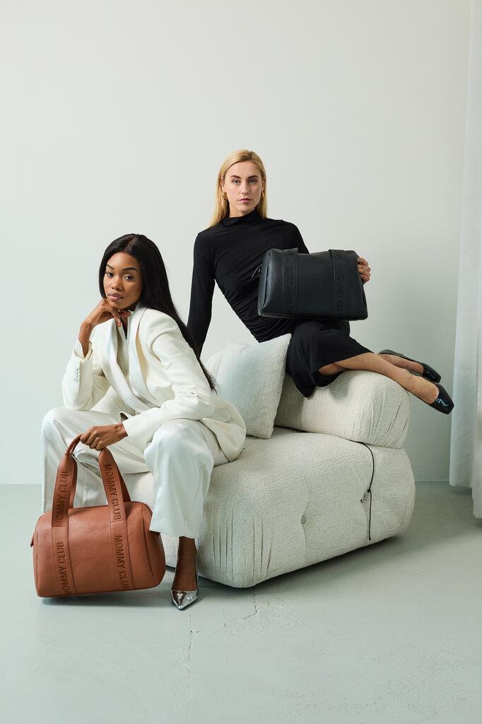 Mommy  Club Bag, Vegan Deri Siyah