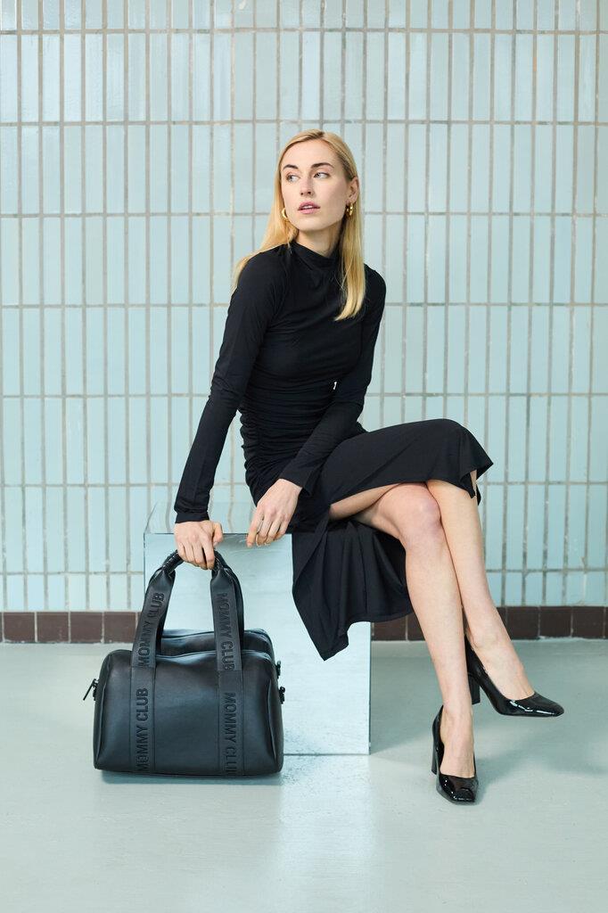 Mommy  Club Bag, Vegan Deri Siyah