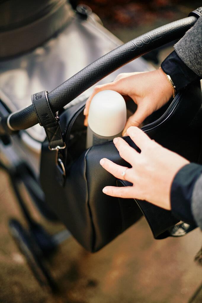 Mommy  Club Bag, Vegan Deri Siyah