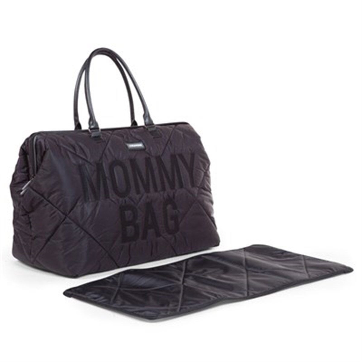 Mommy Bag, Anne Bebek Bakım Çantası Puffy, Siyah