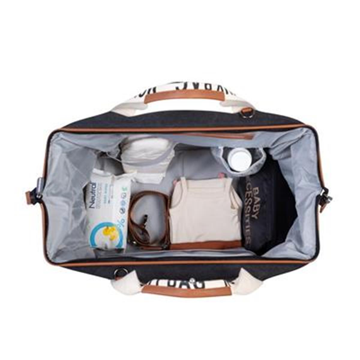 Mommy Bag Çanta, Signature Kanvas Black