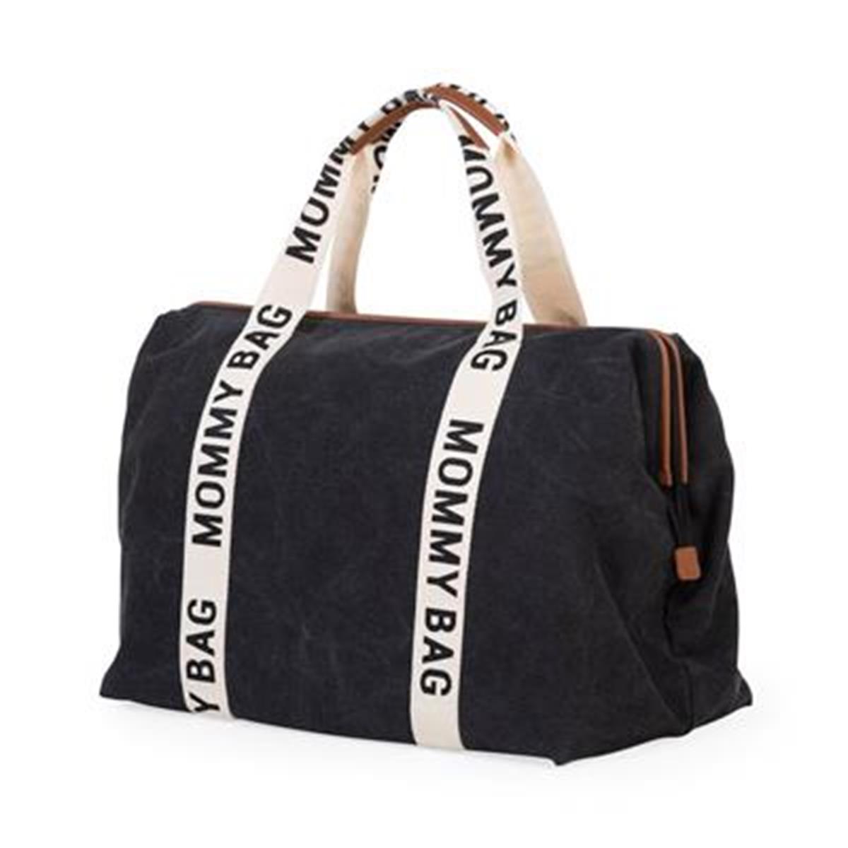 Mommy Bag Çanta, Signature Kanvas Black