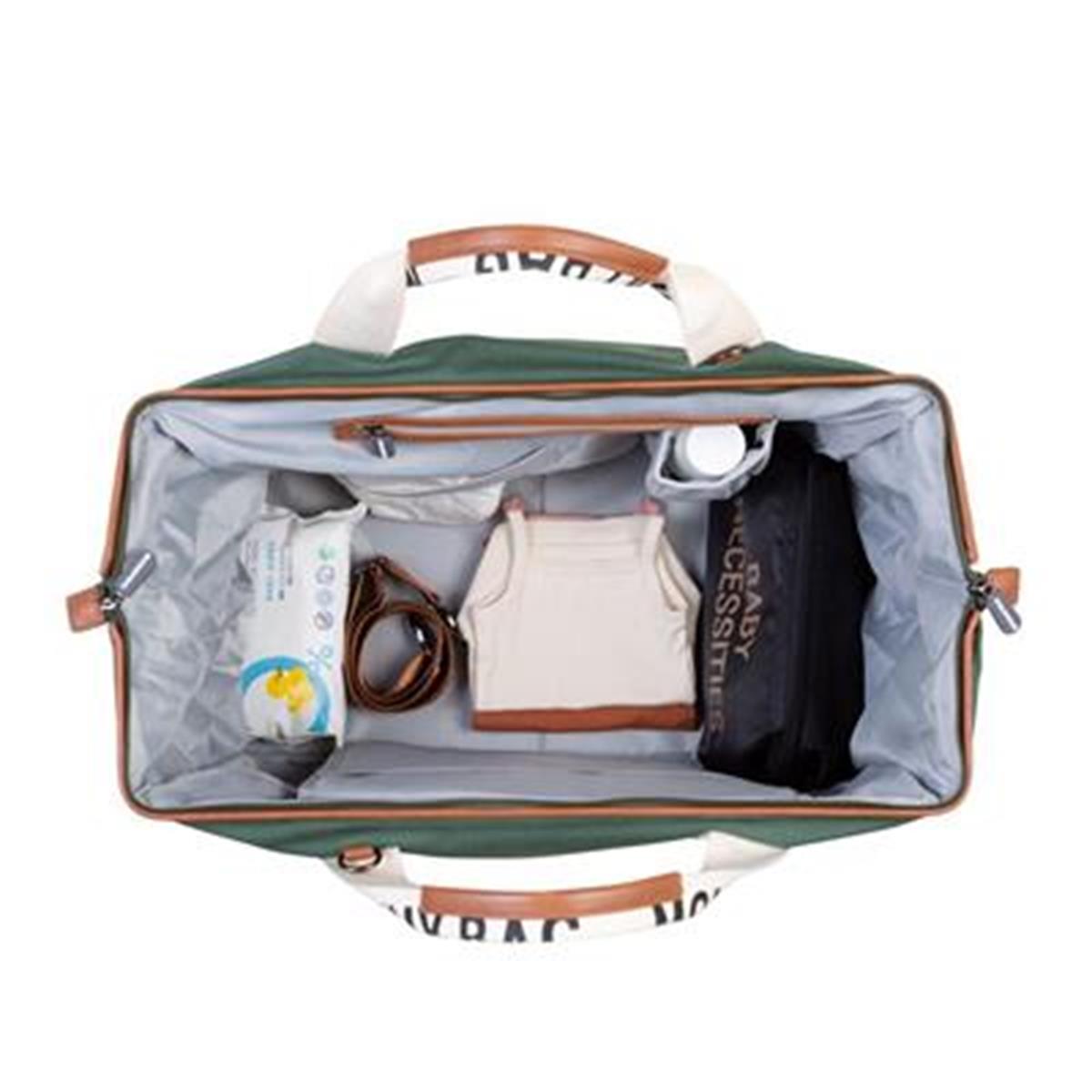 Mommy Bag Çanta, Signature Kanvas Green