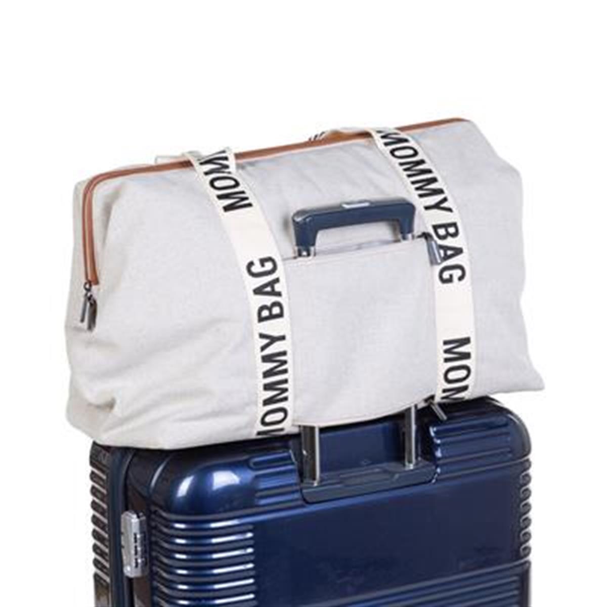 Mommy Bag Çanta, Signature Kanvas Krem