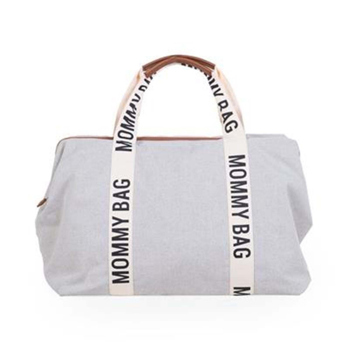 Mommy Bag Çanta, Signature Kanvas Krem