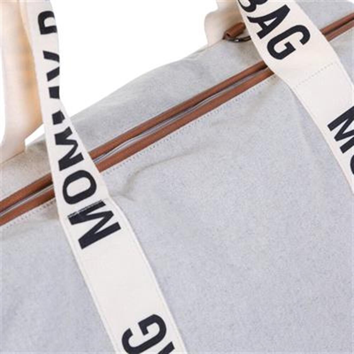Mommy Bag Çanta, Signature Kanvas Krem