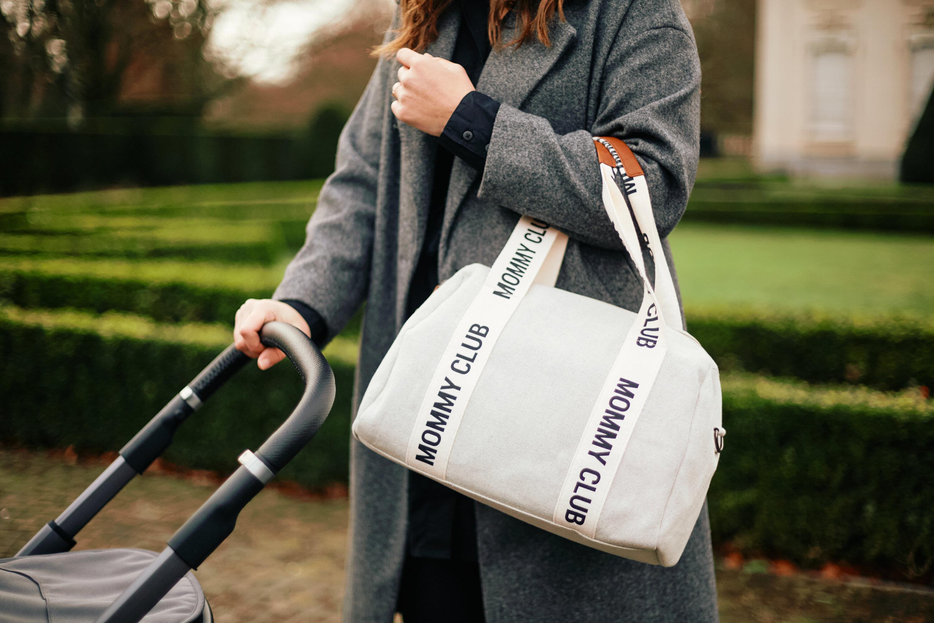 Mommy Club Bag, Kanvas Gri