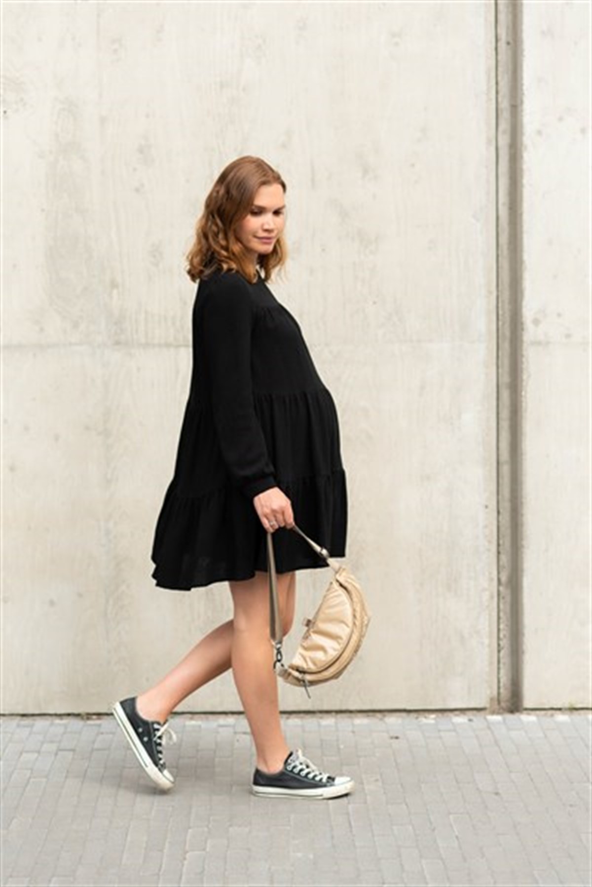 On The Go Bel Çantası Puffy, Bej