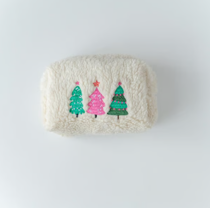 Peluş Organizer Çanta - Yılbaşı Ağaçları