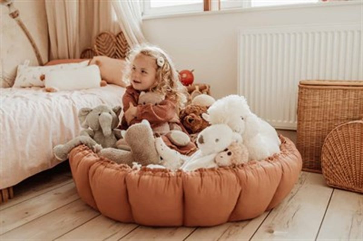 Play & Go Oyun Matı, Bloom Tawny Brown Organic