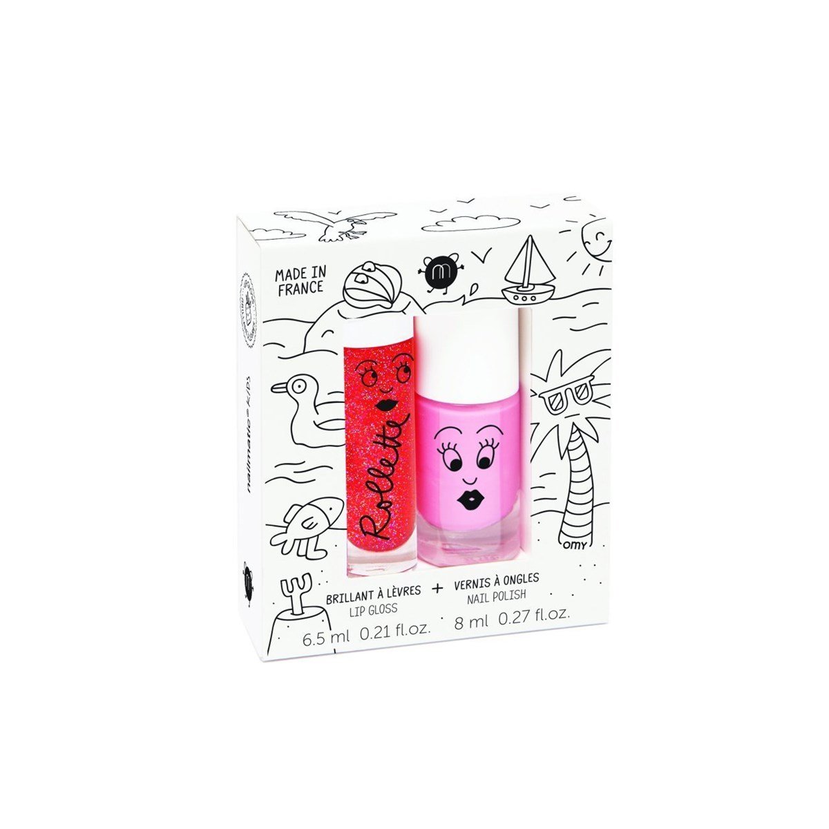 Su Bazlı Oje & Dudak Parlatıcısı Seti, HOLIDAYS