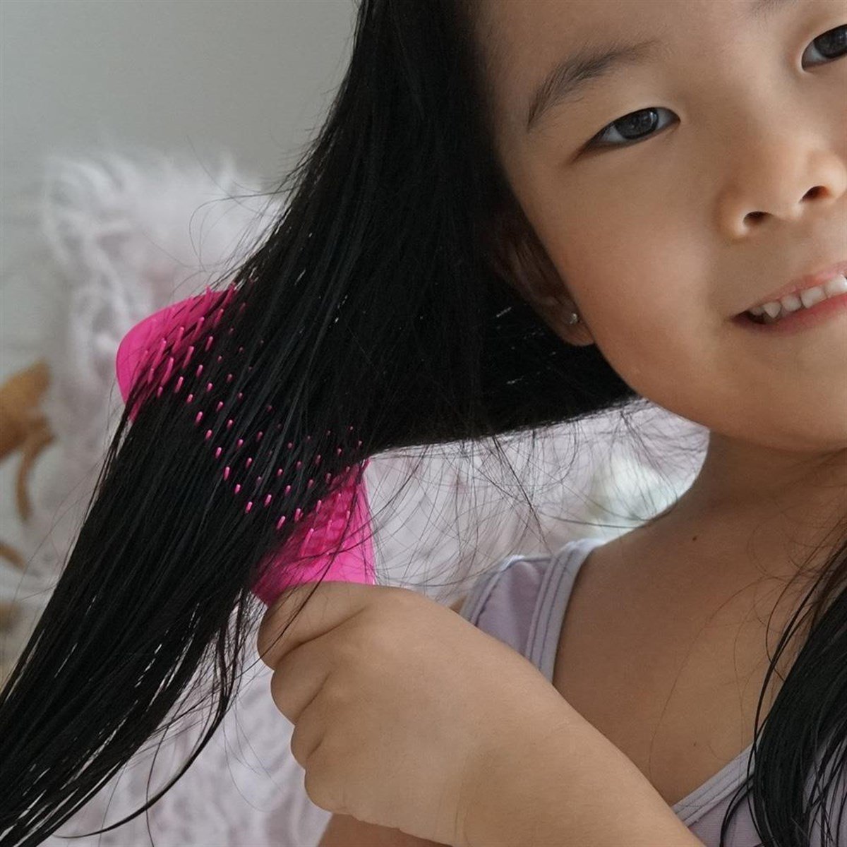Tangle Teezer Mini Wet Detangler Simli Pembe Saç Fırçası