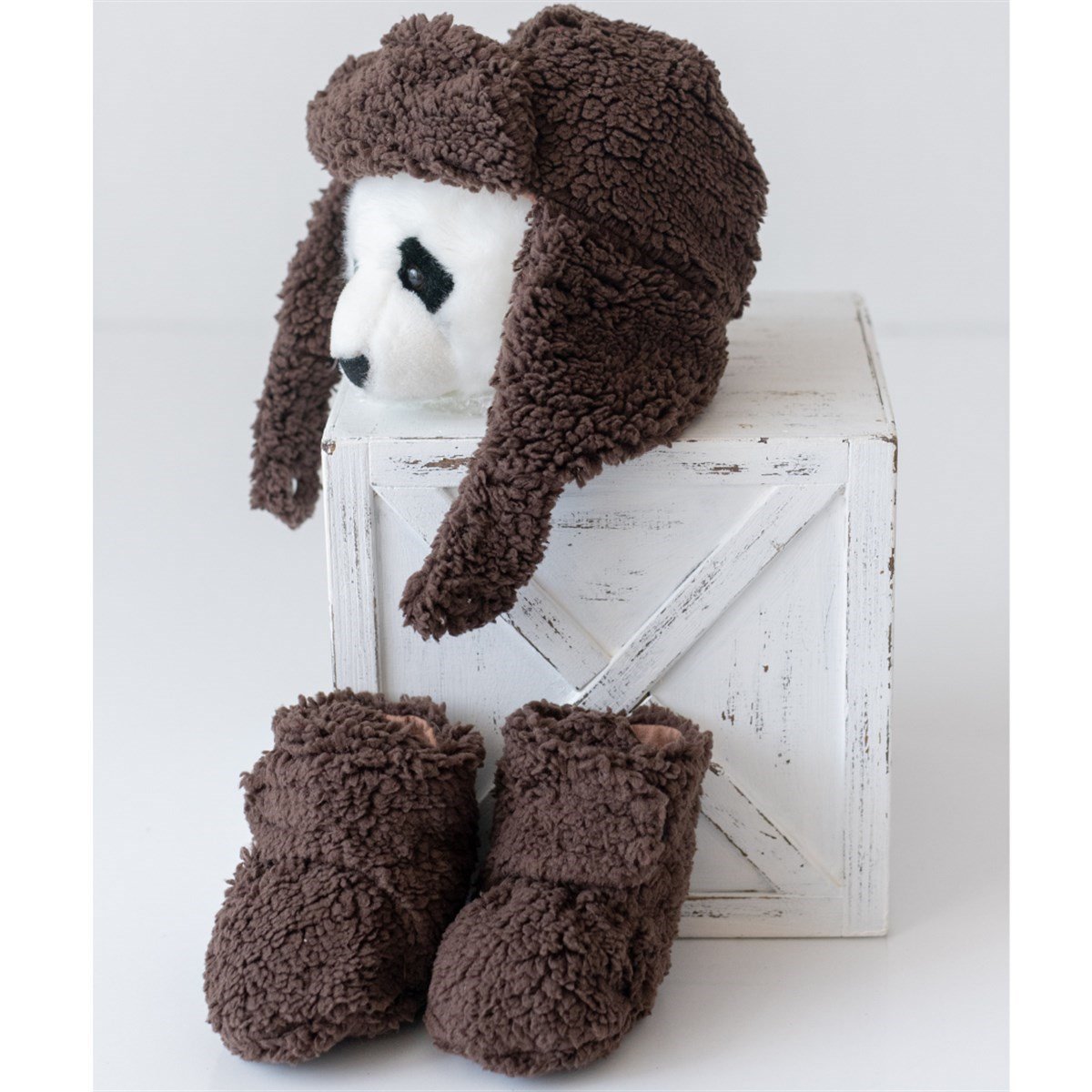 Teddy Patik ve Bere Seti/ 0-9 ay