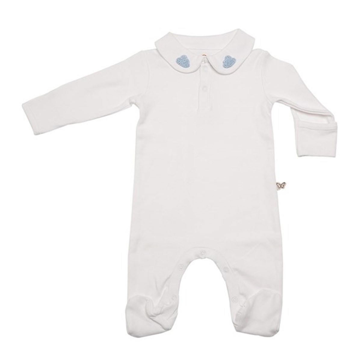 Yakada Bulut Nakışlı Tulum / Erkek (0-3 ay)