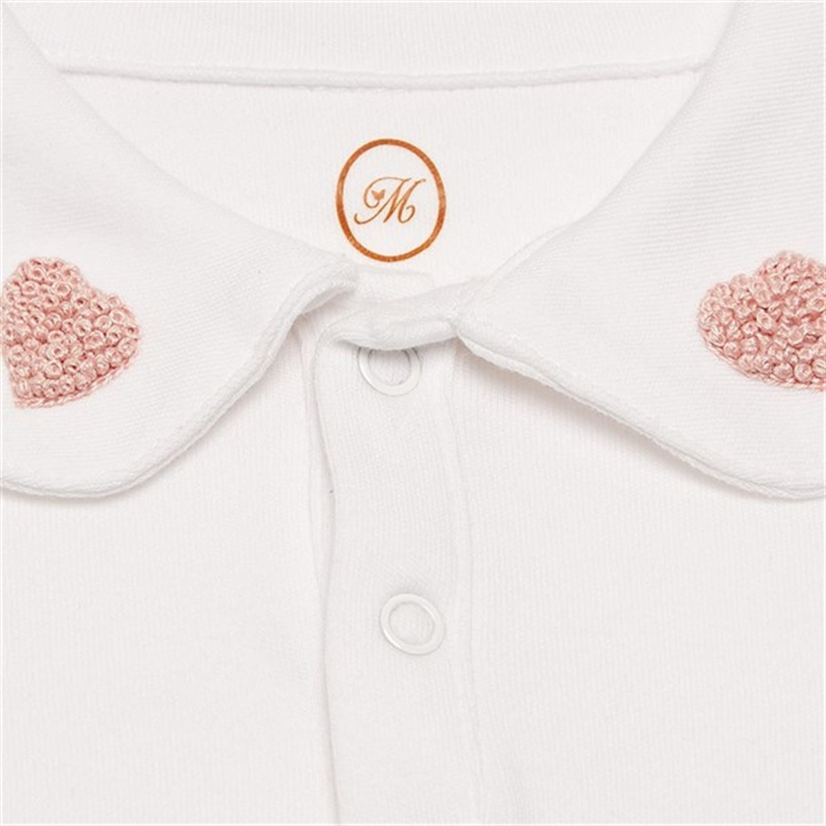 Yakası Nakışlı Tulum / Kız (0-3 ay)