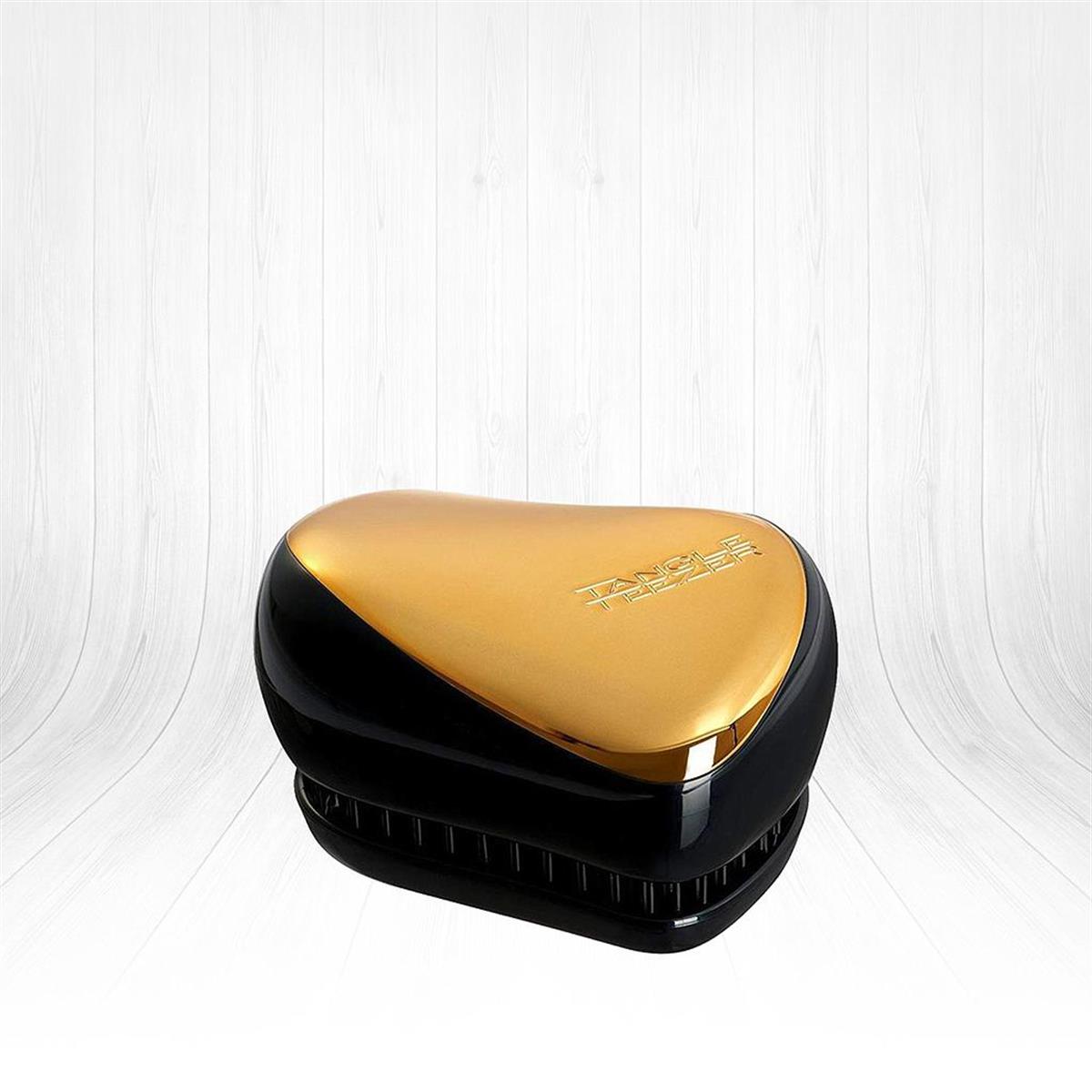 Yetişkin Fırça Tangle Teezer Compact Styler // Metallic Gold + Black