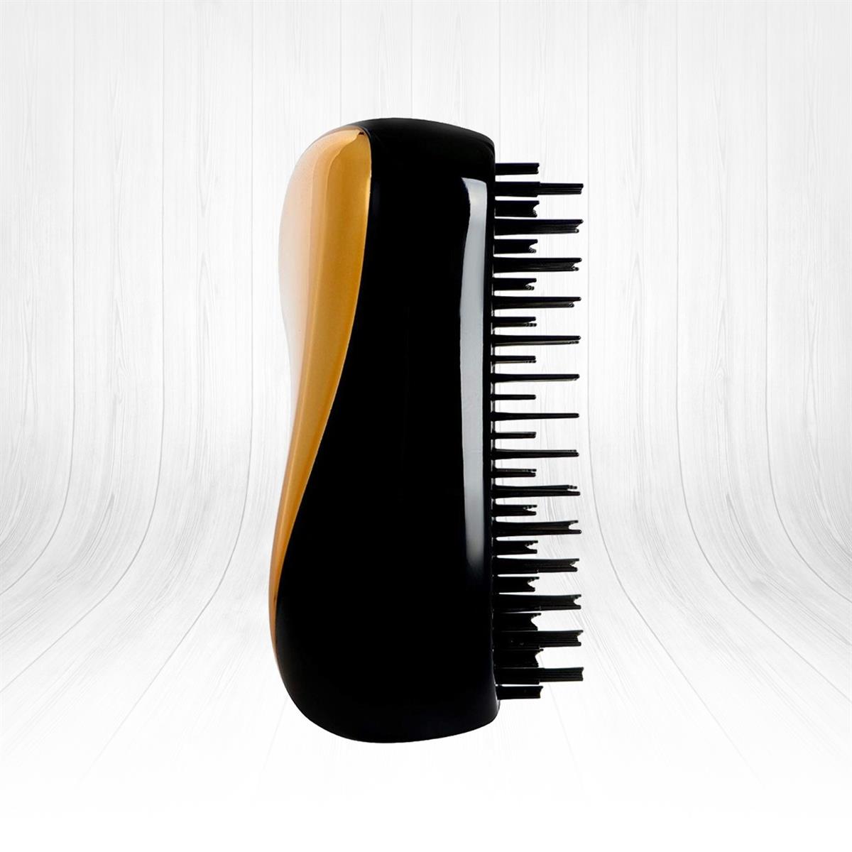 Yetişkin Fırça Tangle Teezer Compact Styler // Metallic Gold + Black