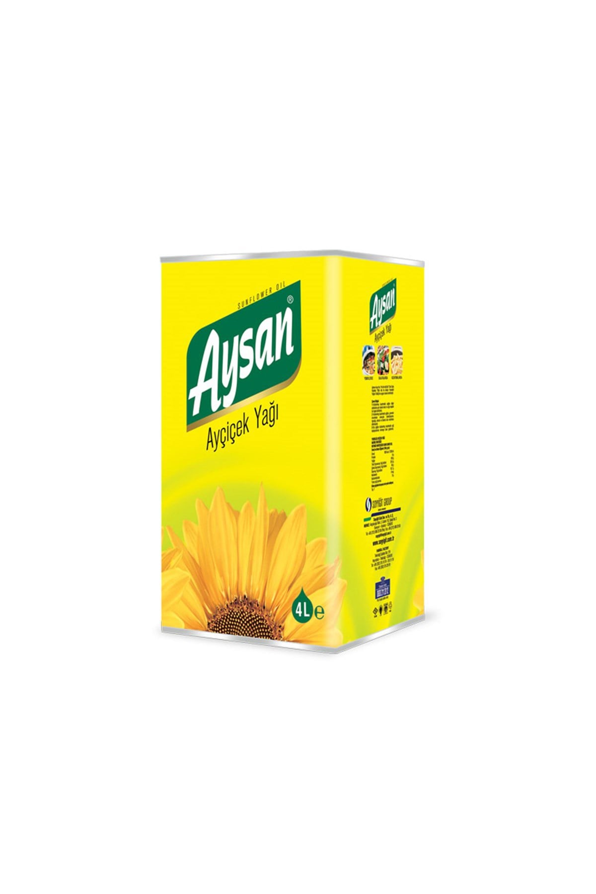 Aysan Ayçiçek Yağı 4 Lt
