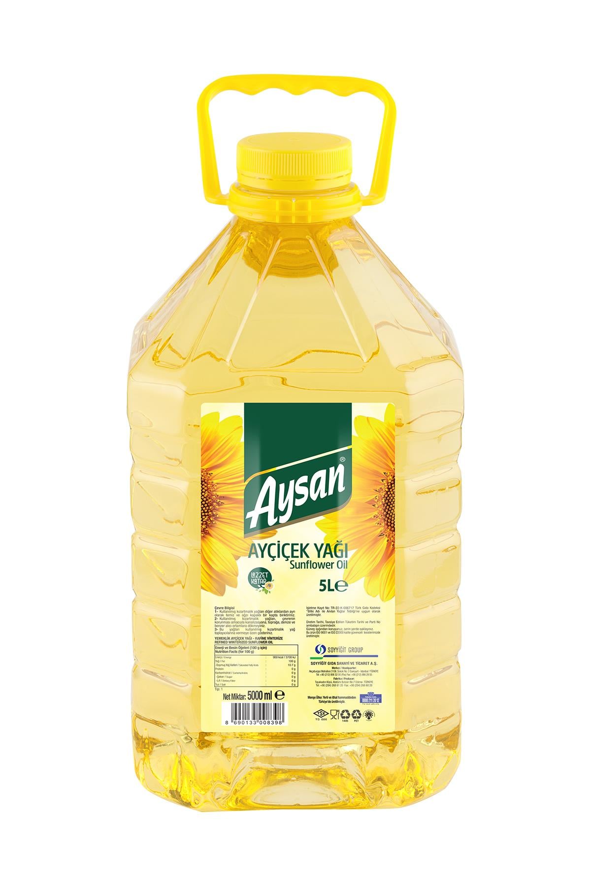 Aysan Ayçiçek Yağı 5 Lt