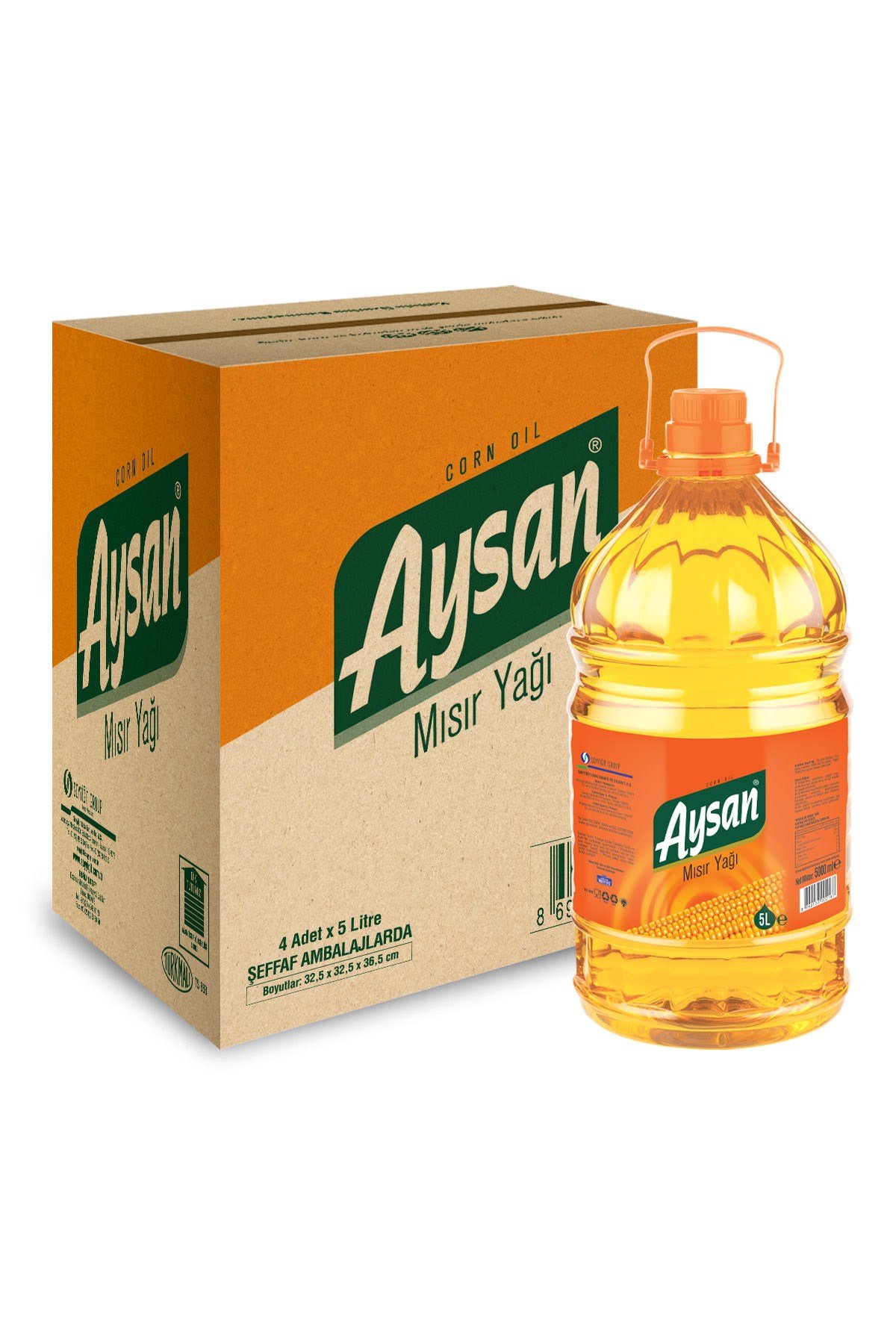 Aysan Mısır Yağı 5 Lt Pet x 4