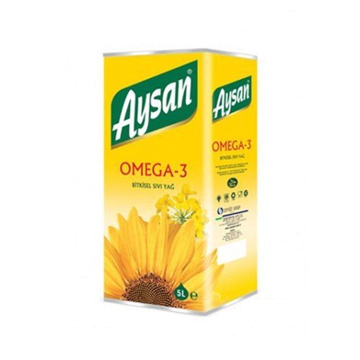 Aysan Omega 3 Bitkisel Sıvı Yağı 5 Lt