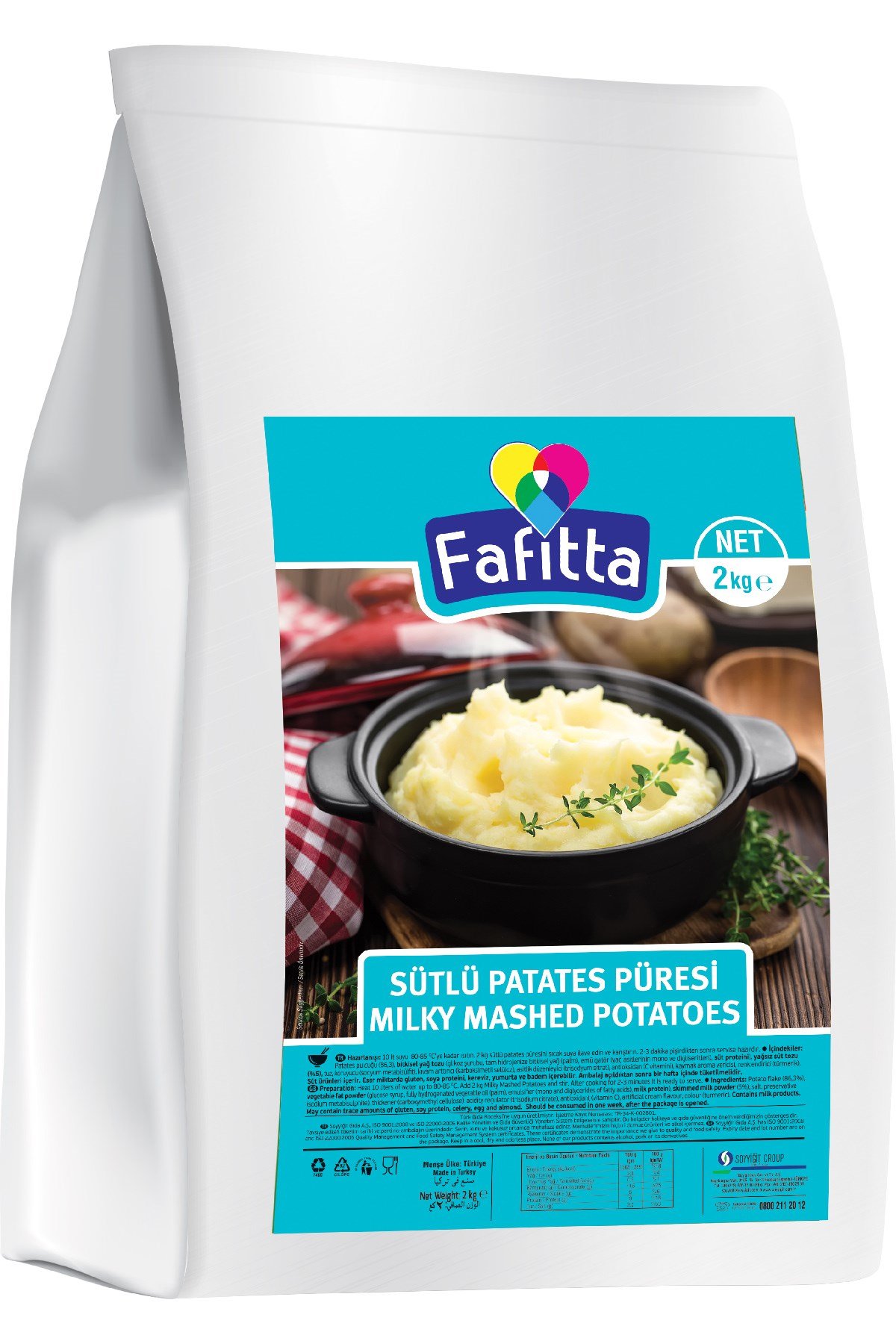 Fafitta Sütlü Patates Püresi 2 Kg