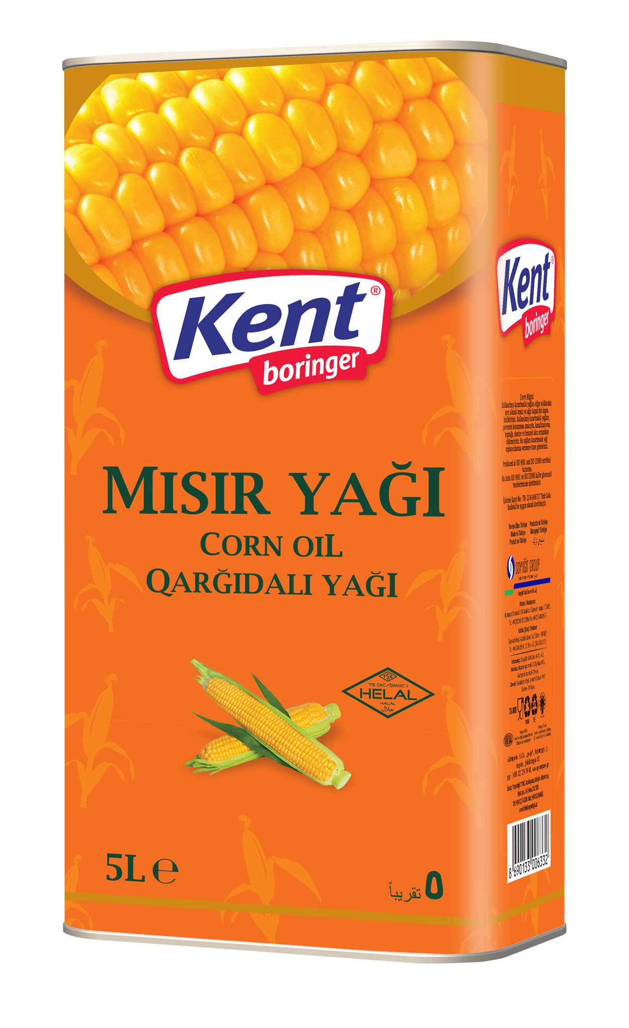 KB Mısır Yağı 5 LT Teneke