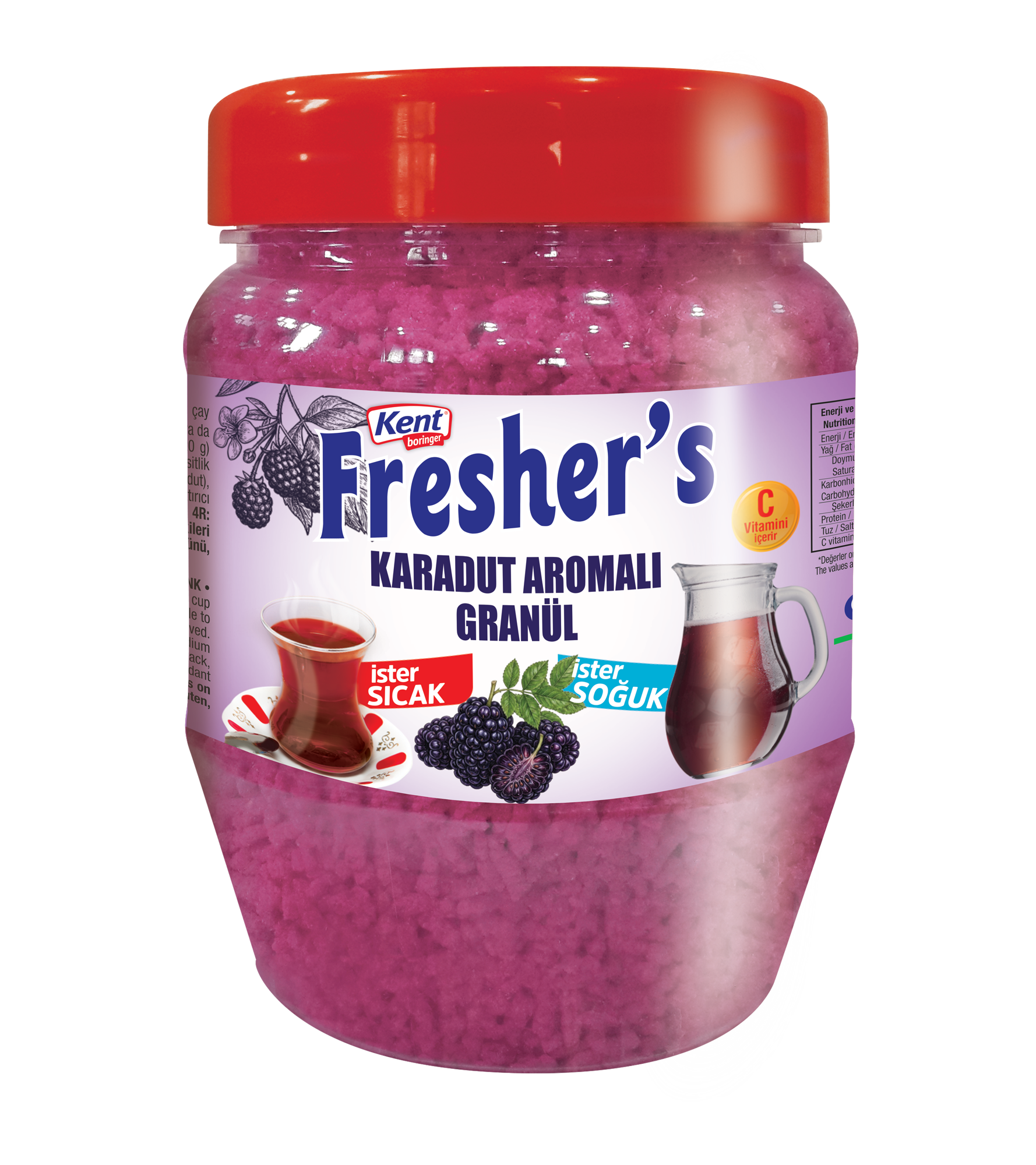 Kent Boringer 300g Karadut Aromalı Granül İçecek