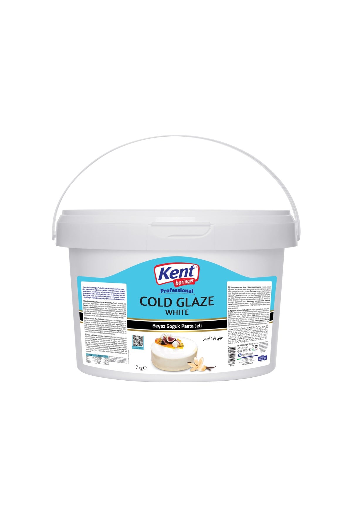 Kent Boringer Beyaz Vanilya Aromalı Soğuk Pasta Jeli 7 Kg