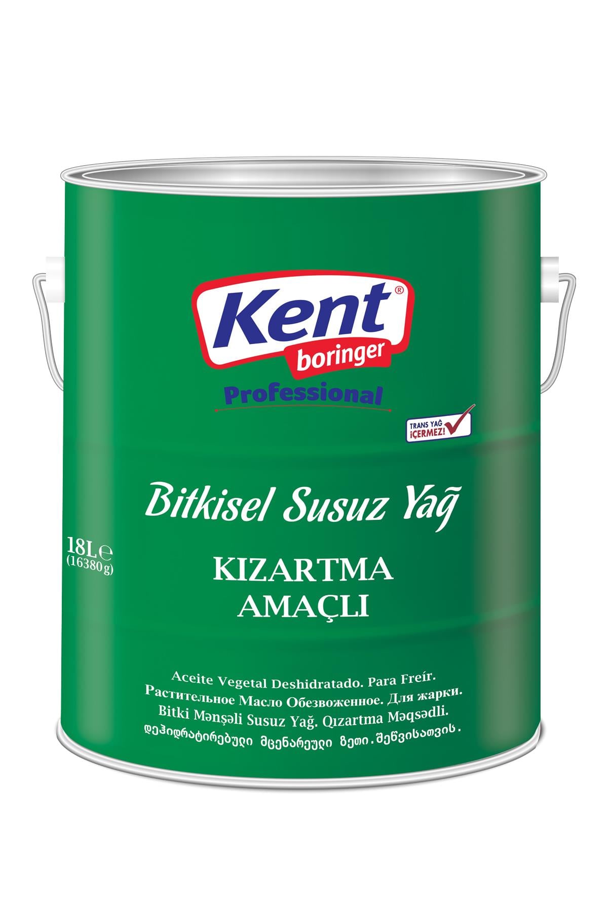 Kent Boringer Kızartma Amaçlı Bitkisel Susuz Yağ 18 Lt