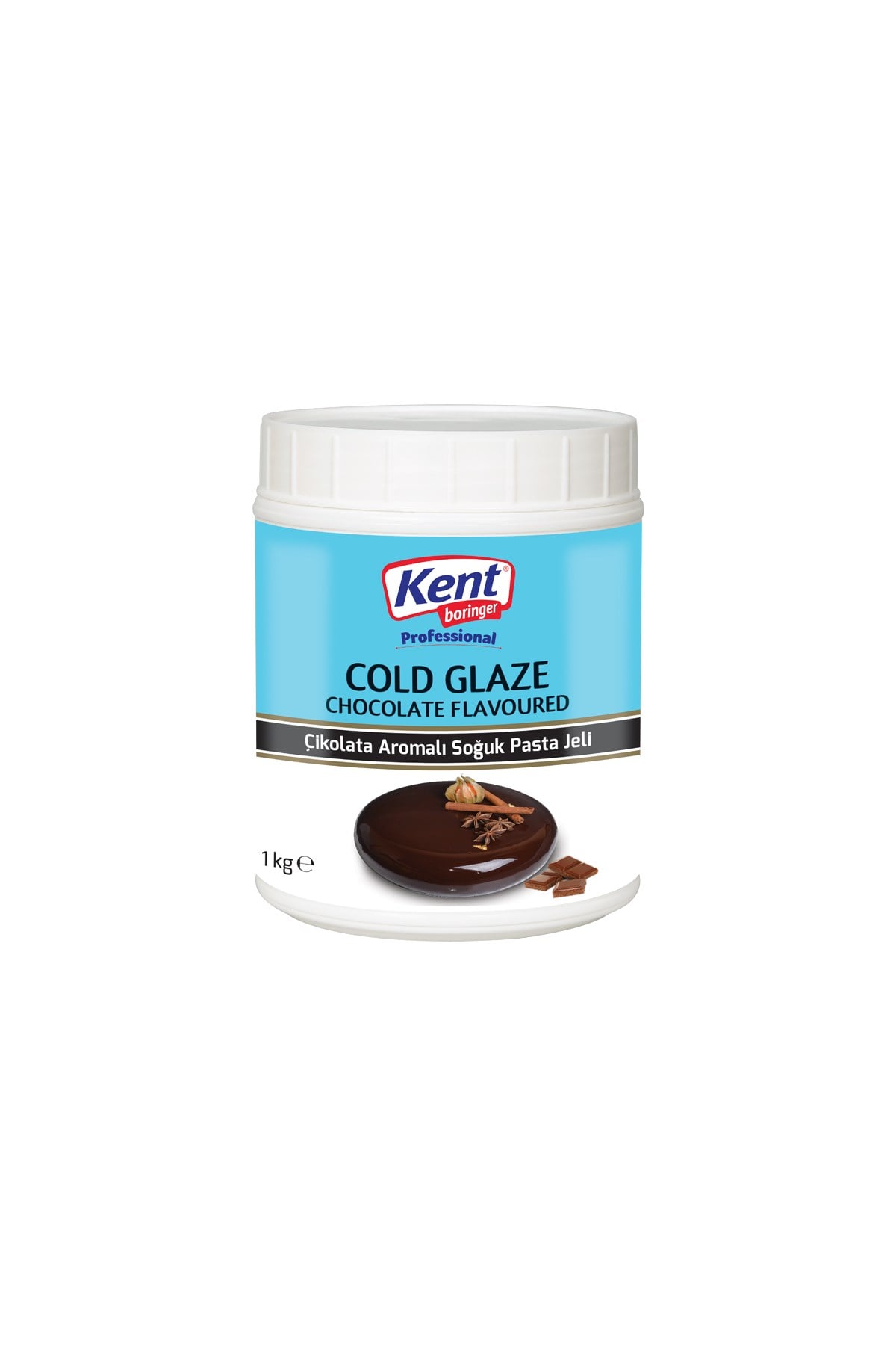 Kent Boringer Çikolata Aromalı Soğuk Pasta Jeli 1 Kg