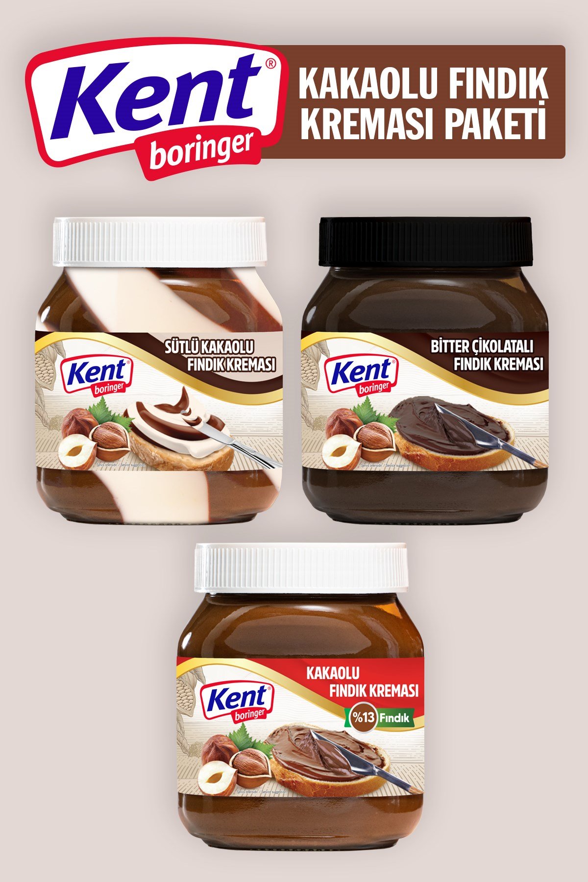 Kent Boringer Fındık Kreması Paketi