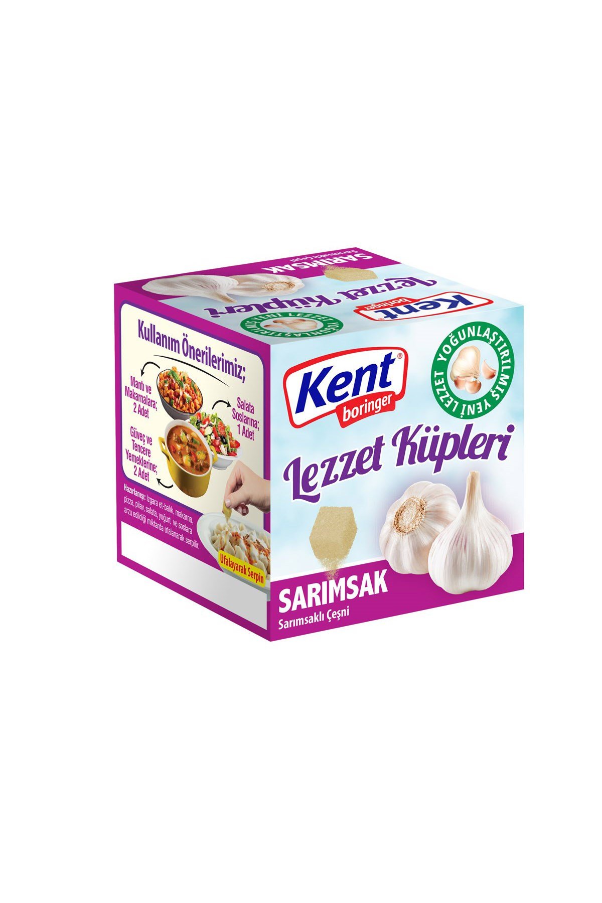 Kent Boringer Sarımsaklı Lezzet Küpü 20 Adet 
