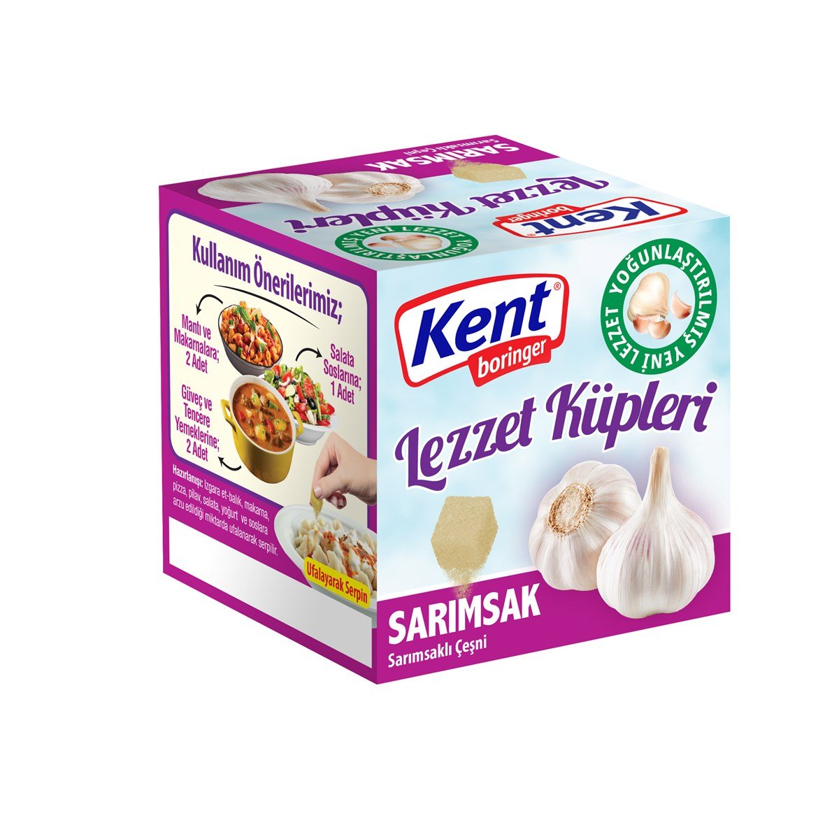 Kent Boringer Sarımsaklı Lezzet Küpü