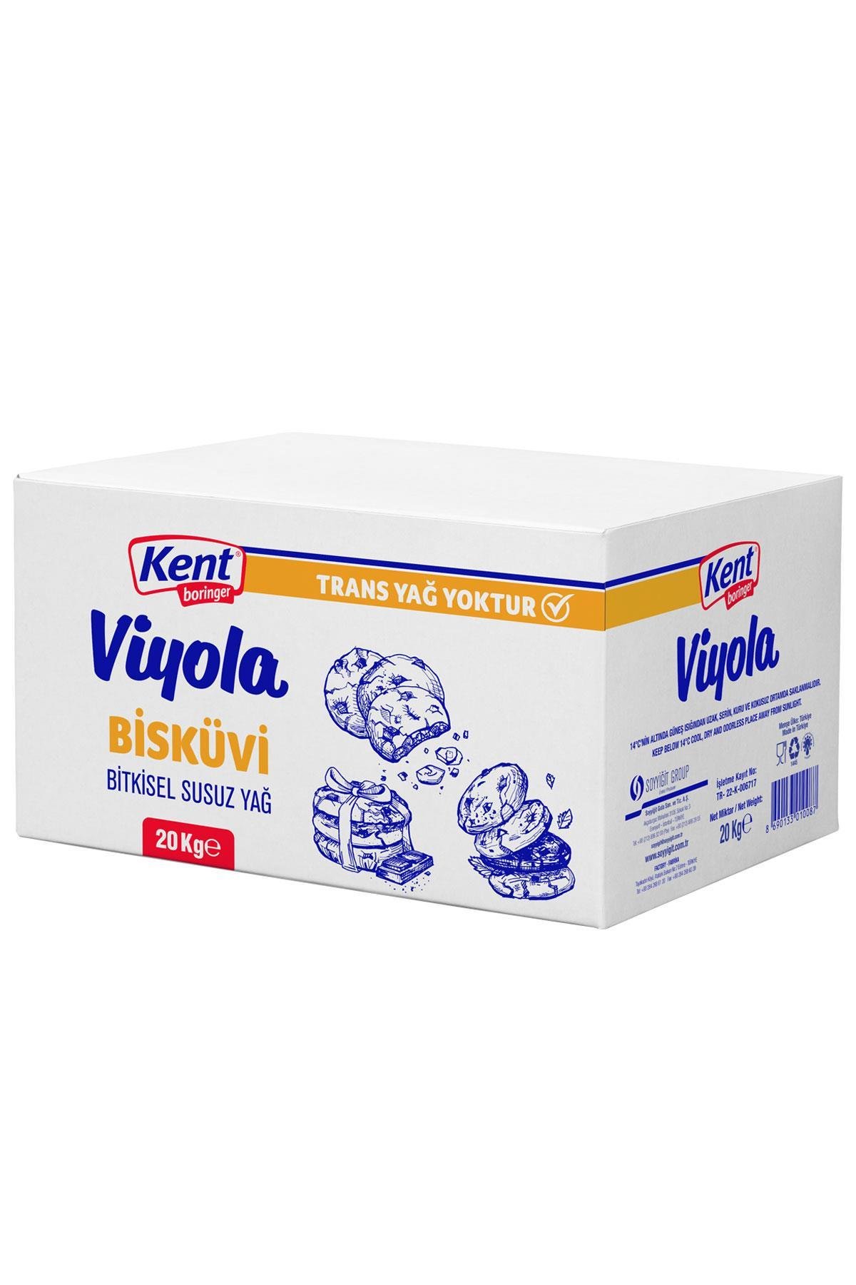 Kent Boringer Viyona Bisküvi Yağı Koli 20 Kg