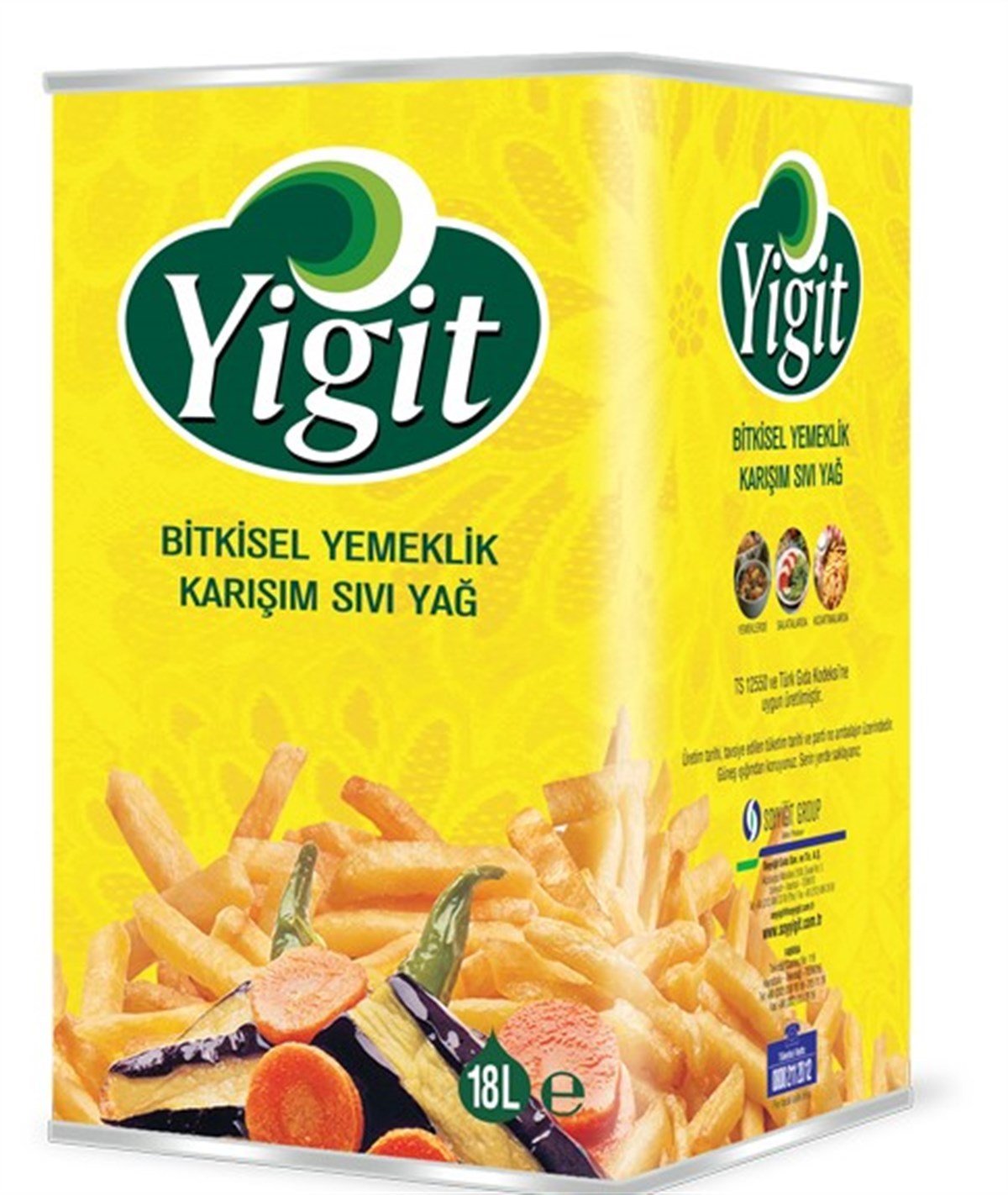 Yiğit Bitkisel Karışım Yağı 18 Lt