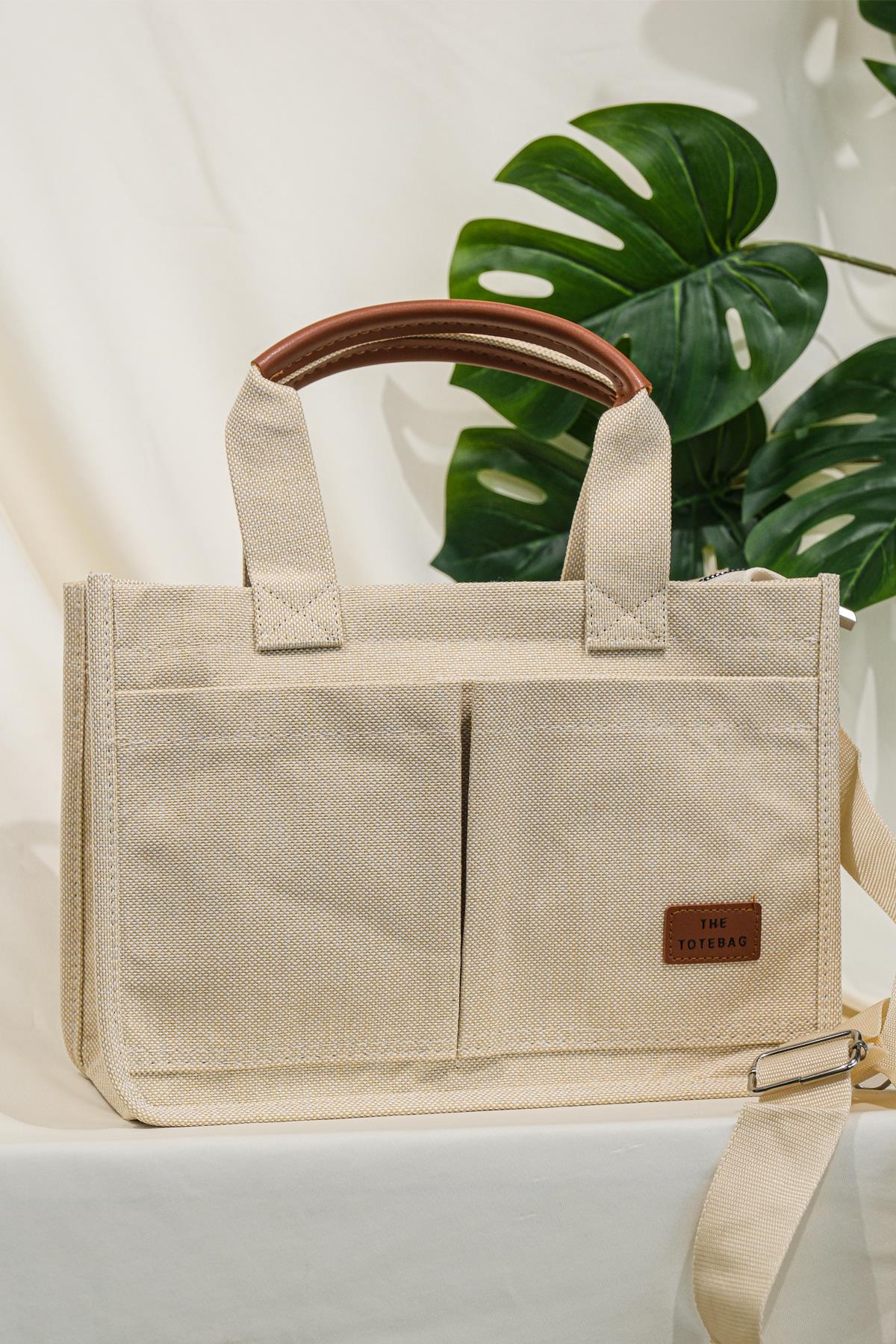 Arma Detay Çanta  Bej