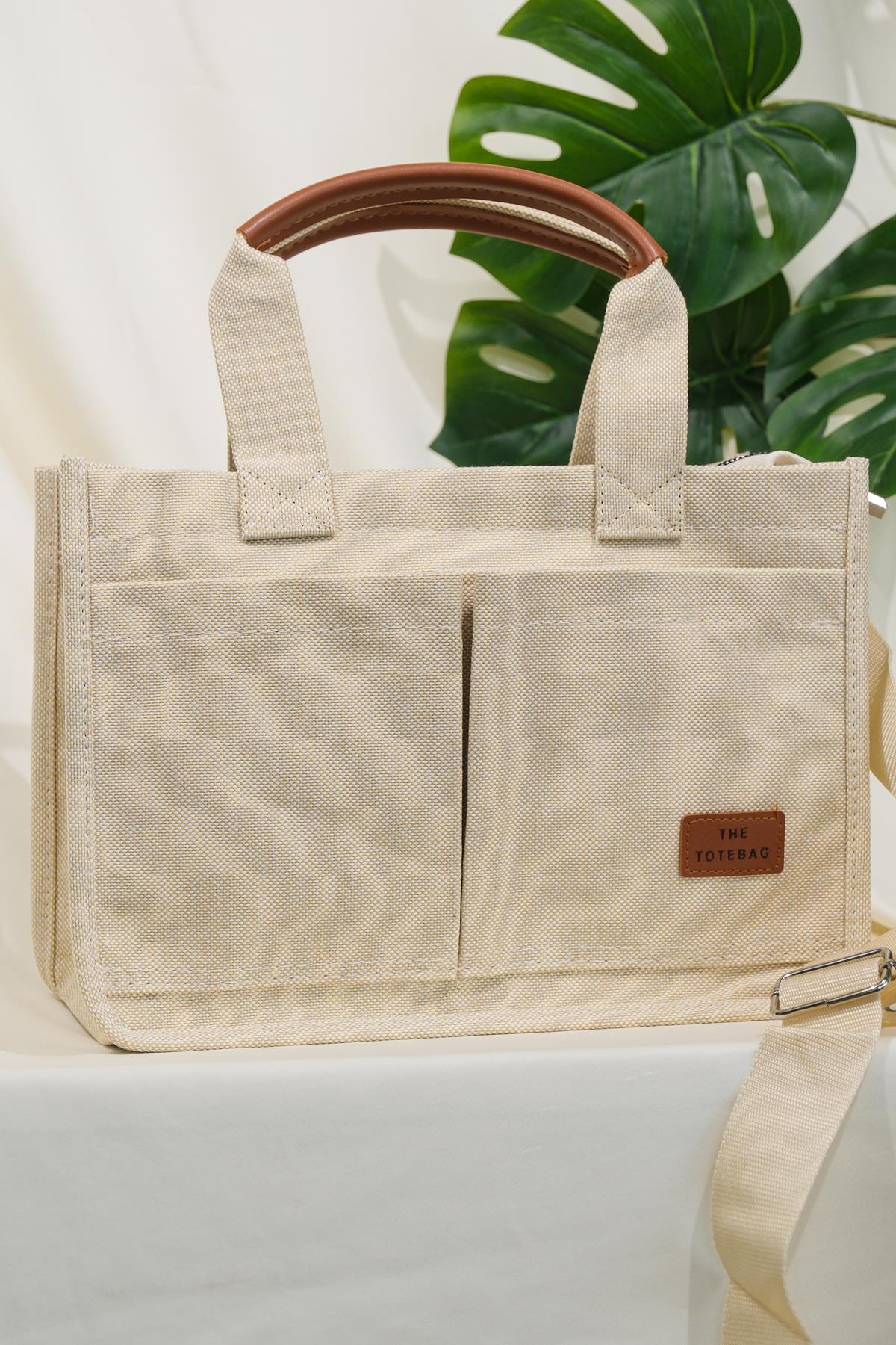 Arma Detay Çanta  Bej