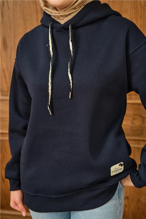 Arma Detay Sweat Lacivert