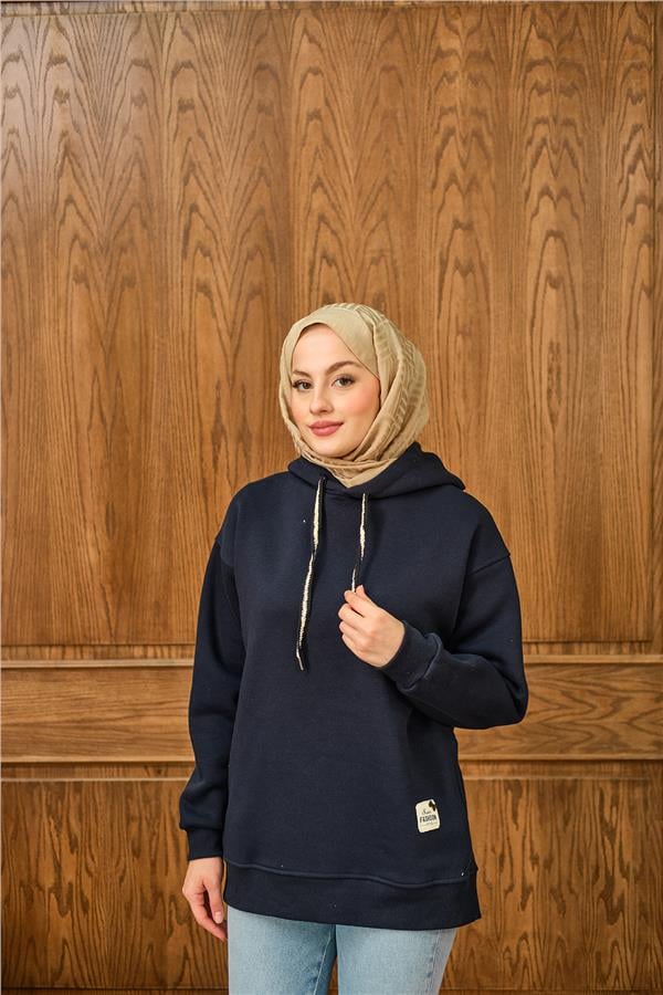 Arma Detay Sweat Lacivert