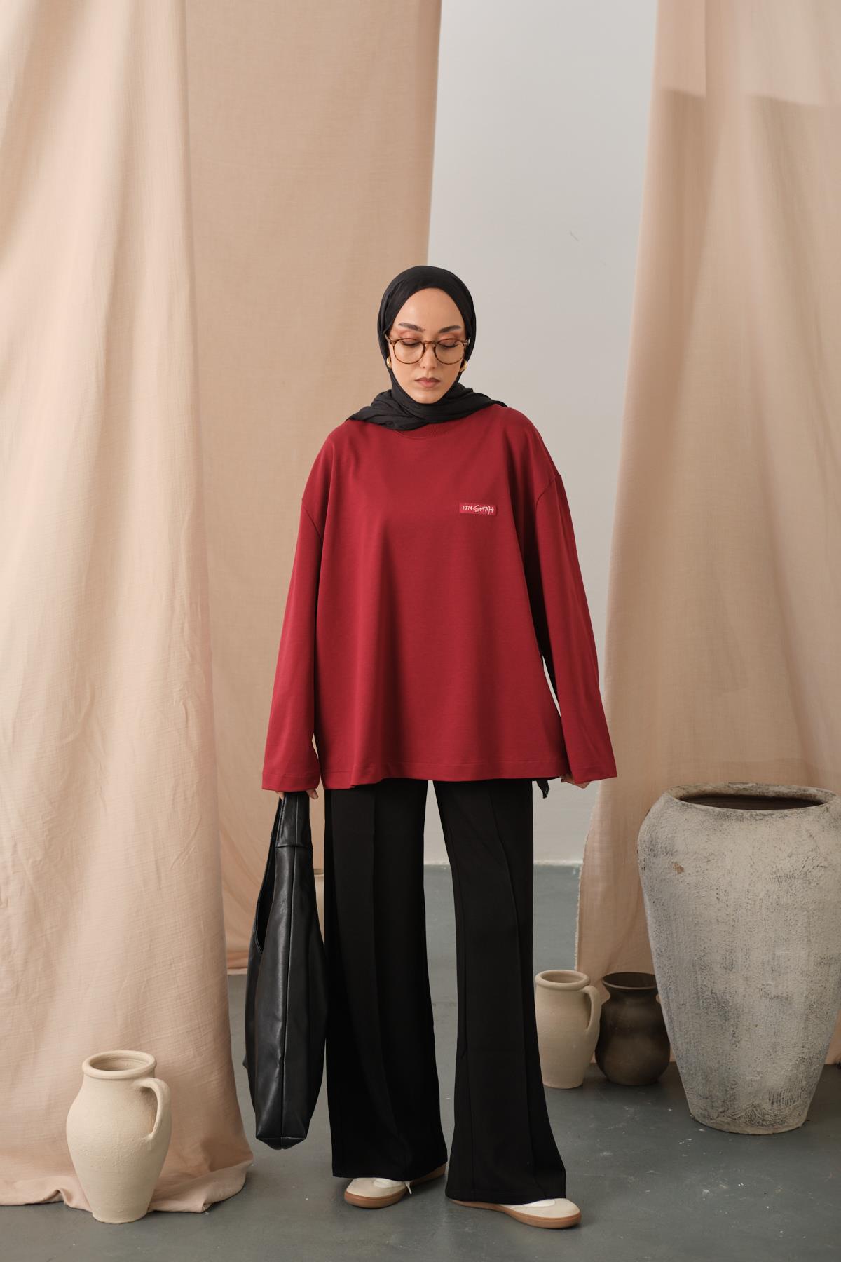 Arma Detay Tunik Kırmızı