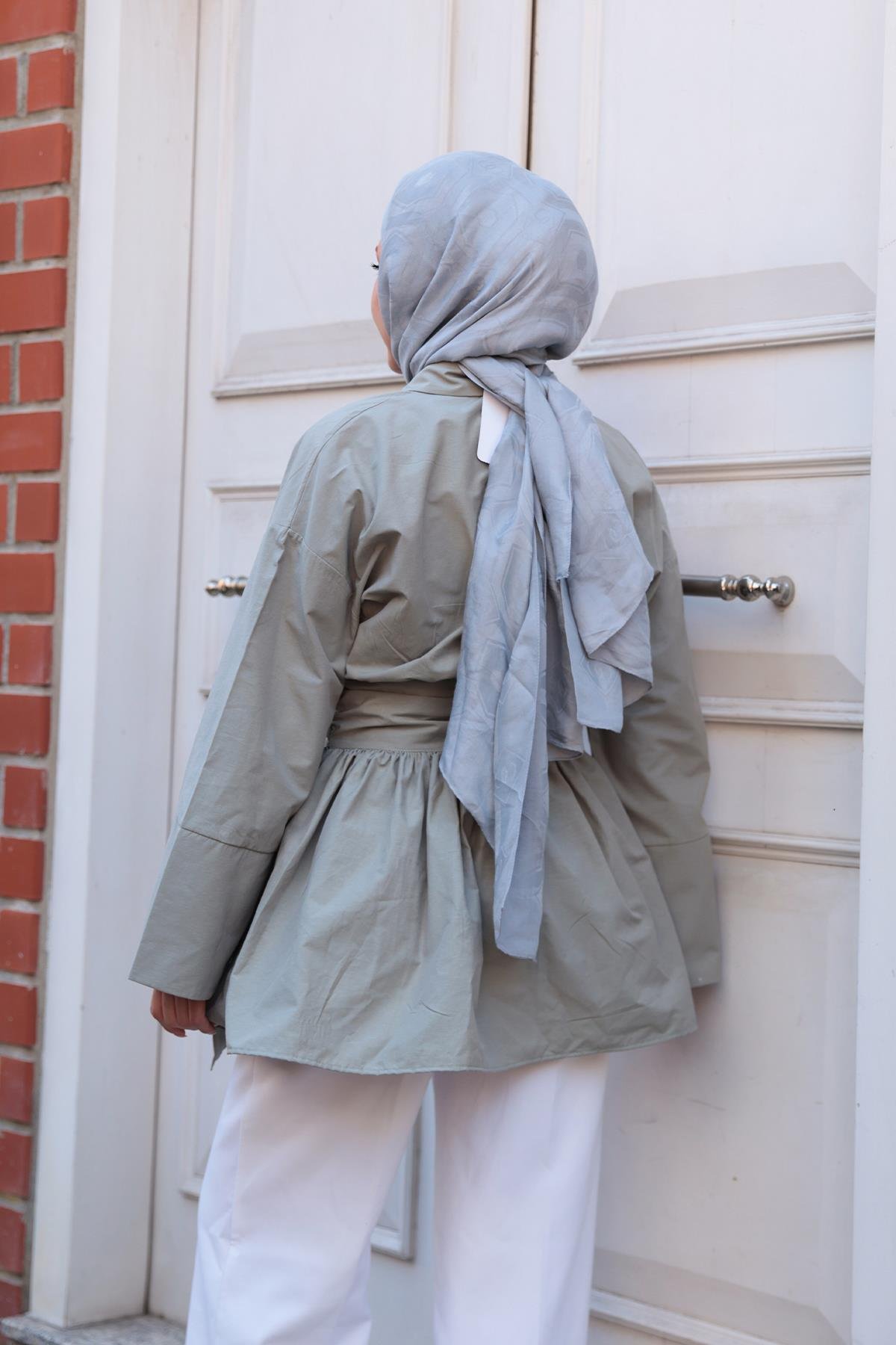 Bali Poplin Gömlek Küf Yeşil