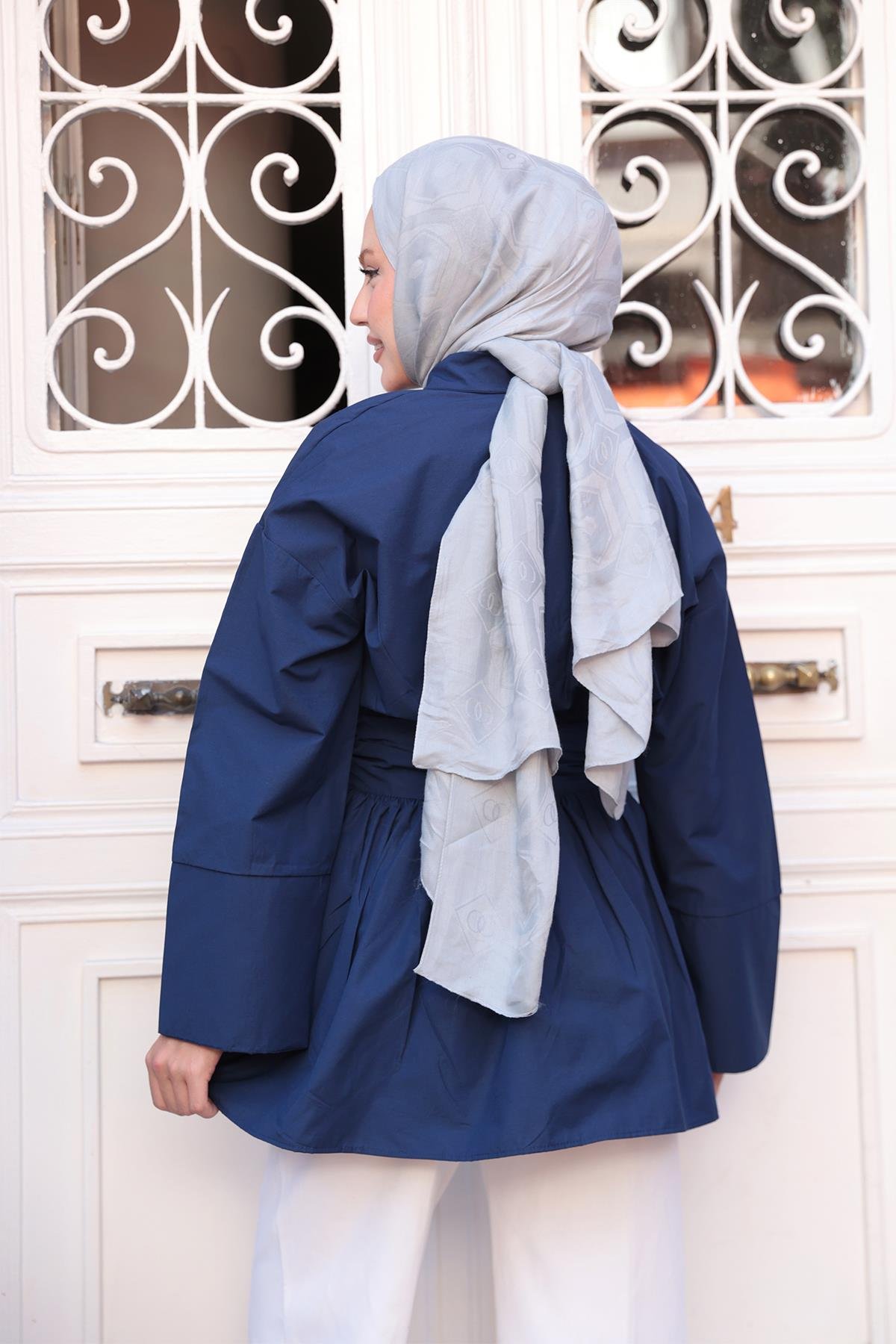 Bali Poplin Gömlek Lacivert