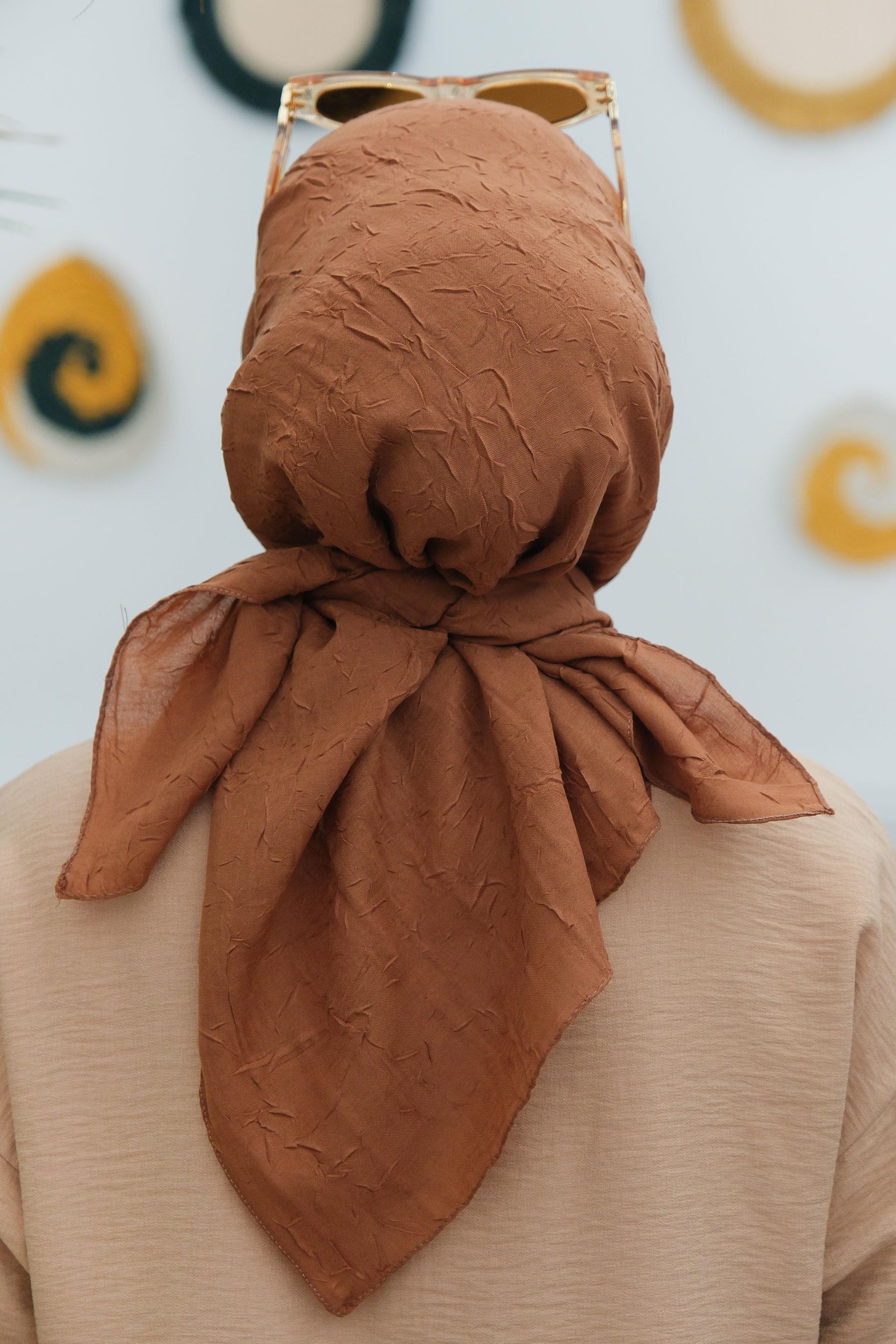 Bambu Kraş Eşarp Açık Kahve