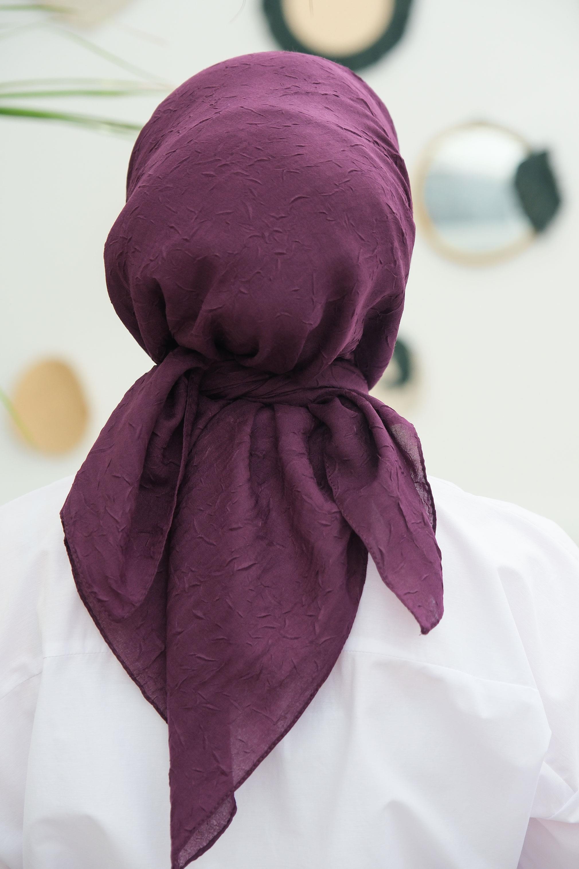 Bambu Kraş Eşarp Mor